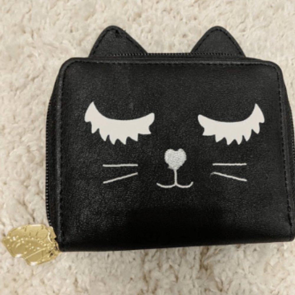 Betsey Johnson - Black Kitty Wallet - NEW